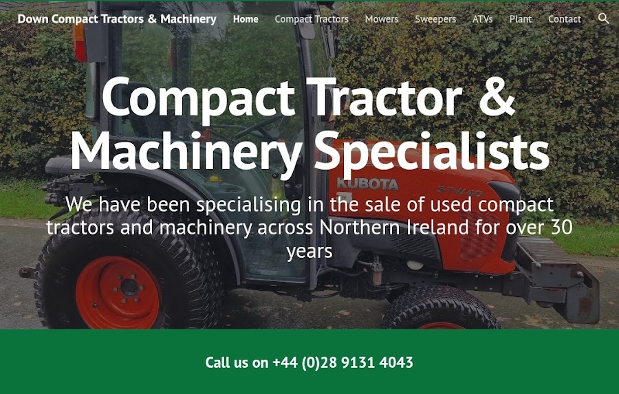 Down Compact Tractors & Machinery