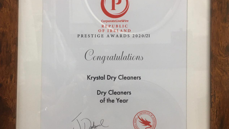 KRYSTAL DRY CLEANERS ( Same Day Laundry Service – Open 7 Days ) – DRY CLEANER OF THE YEAR AWARD 2020/21/22