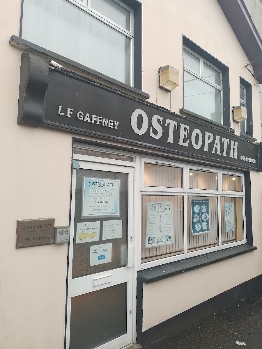 Liam F. Gaffney, Registered Osteopath. Erne Centre of Osteopathy