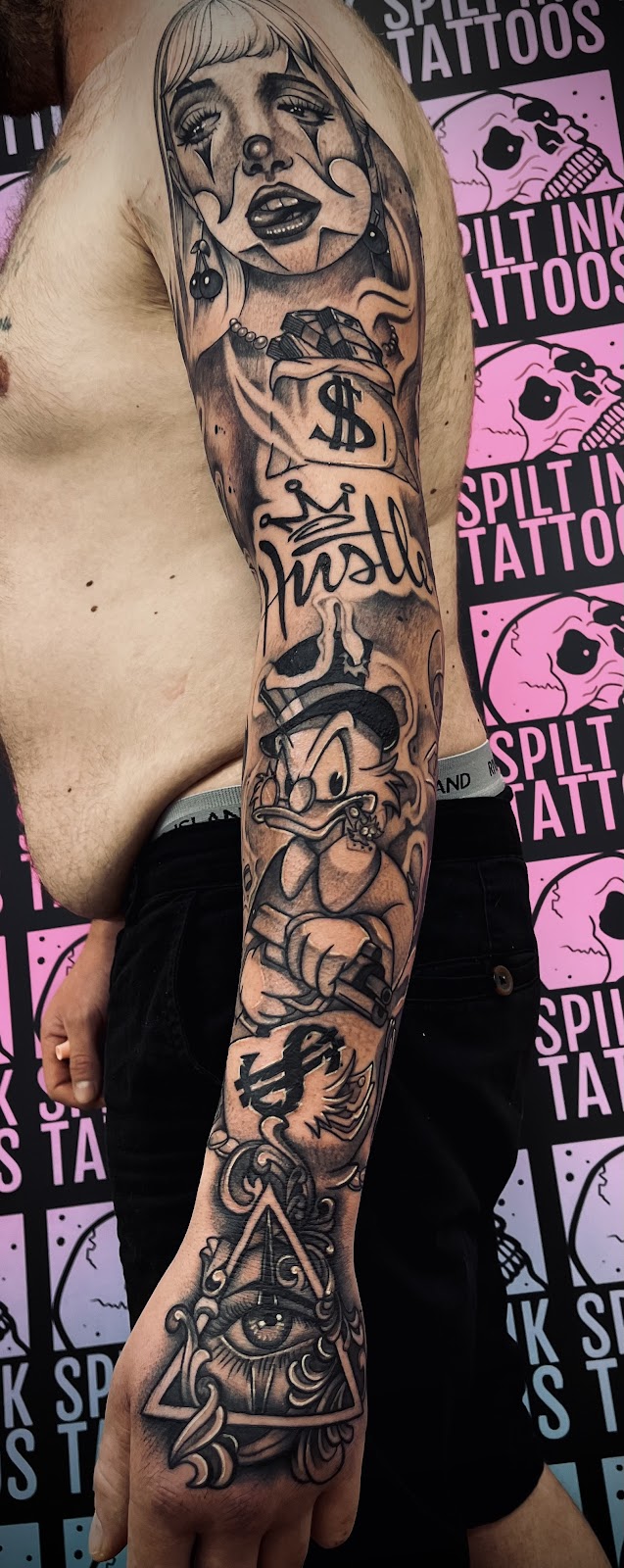 Spilt Ink Tattoos